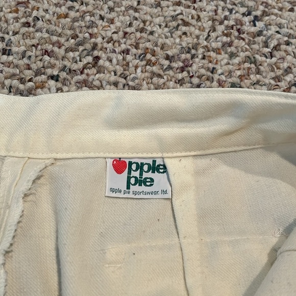 Vintage Apple Pie Brand Winter Pleated White Pants. Y2K - Picture 4 of 5